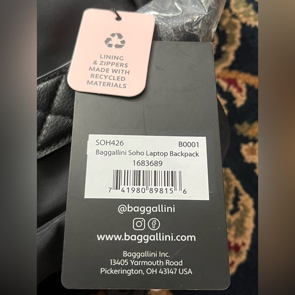 Baggallini Black Everyday Backpack Tote main image 4
